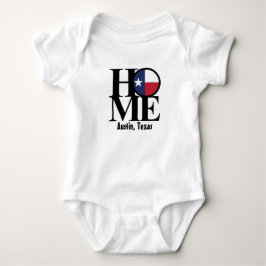 Baby-Einteiler ZUHAUSE Austins Texas Baby Strampler