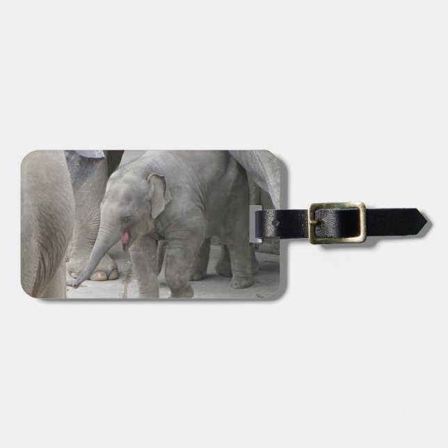 BABY-ELEFANT-GEPÄCKANHÄNGER GEPÄCKANHÄNGER (Vorderseite horizontal)