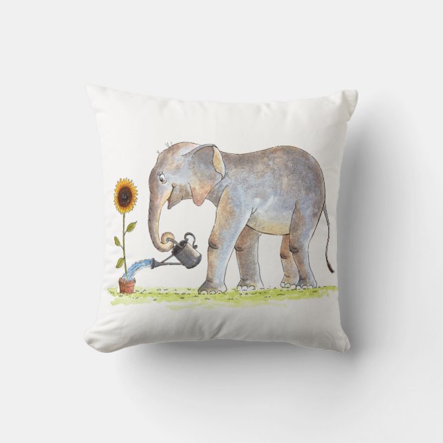 Baby-Elefant-Kissen Kissen (Vorderseite)