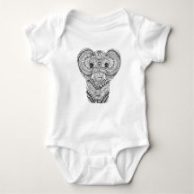 Baby-Elefant-Mandala Onsie