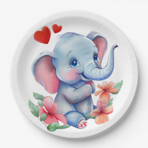 Baby Elefant Pappteller
