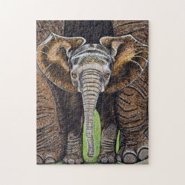 Baby-Elefant-Puzzlespiel