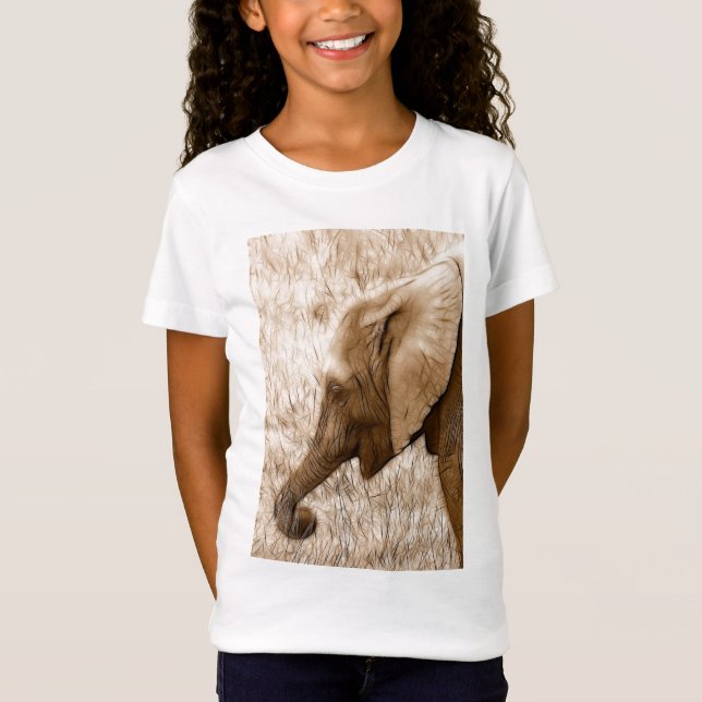 Baby-Elefant scherzt T - Shirt (Vorderseite)