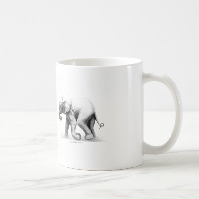 Baby-Elefant-Tasse Kaffeetasse (Rechts)