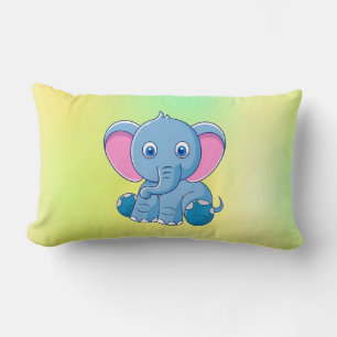 Baby-Elefanten-Cartoon-ClipArt-64832 Lendenkissen