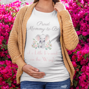Baby-Elefanten-Pfingstrosen, Eukalyptus-Mama-Expec T-Shirt