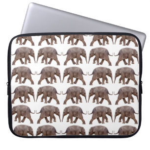 Baby-Elefanten-Rausch Laptop-Hülle (Weiß) Laptopschutzhülle