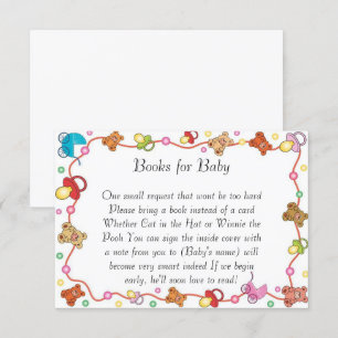 Baby Elements Babyduschenbücher für Babykarten Einladung