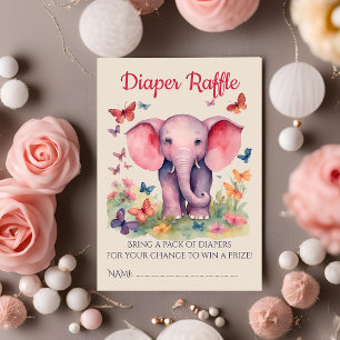 Baby Elephant Babydusche Windelwanne Begleitkarte
