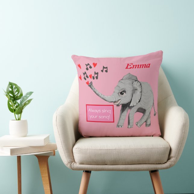 Baby Elephant Big Dream Kissen (Stuhl )