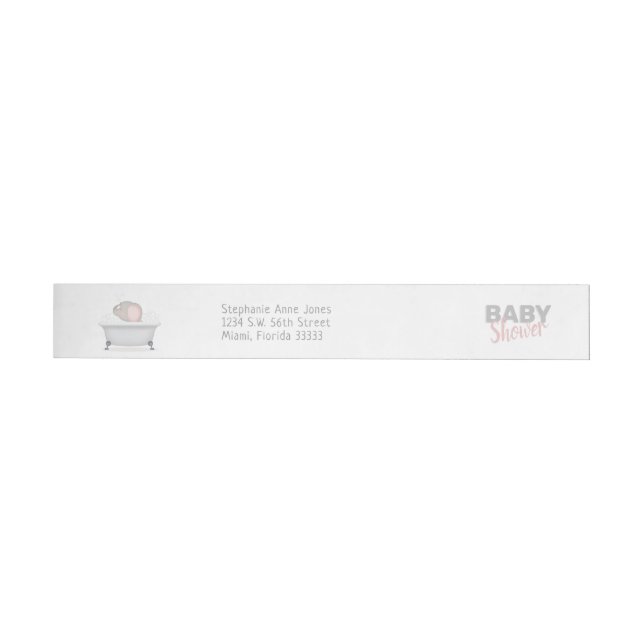 Baby Elephant Bubble Bath Girl Babydusche (Person)