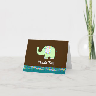 Baby Elephant Dankeschön Card Dankeskarte