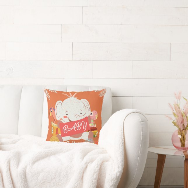 Baby Elephant Decorative Pillow Kissen (Liege)