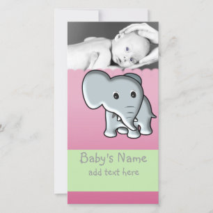 Baby Elephant Faire-part