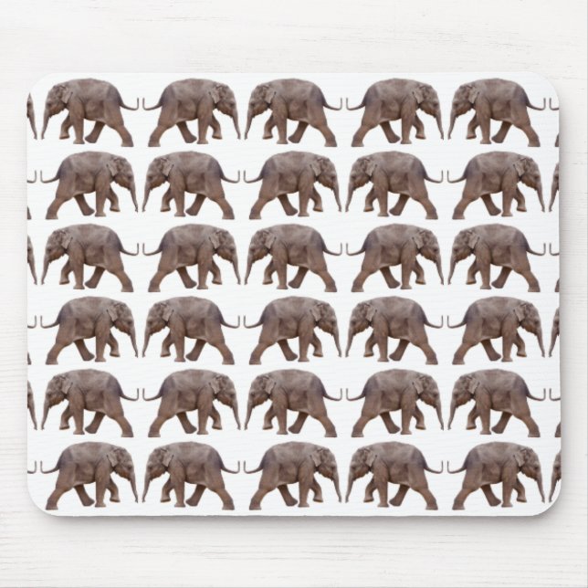 Baby Elephant Frenzy Mousemat Mousepad (Vorne)