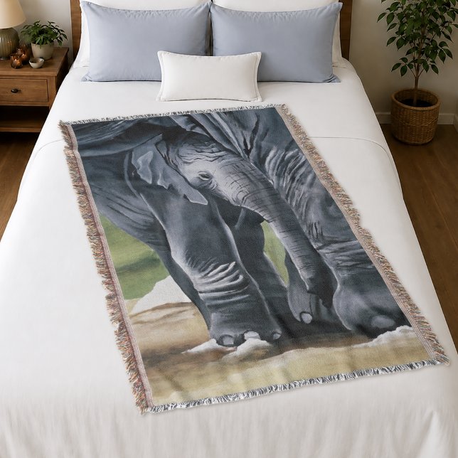 Baby Elephant Gray Niedlich Decke (Von Creator hochgeladen)