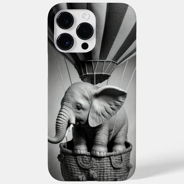 Baby Elephant in einem Heißluftballon Case-Mate iPhone 14 Pro Max Hülle (Rückseite)