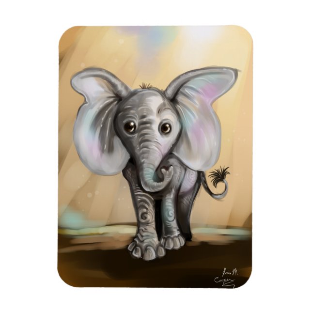 Baby Elephant Magnet (Vertikal)