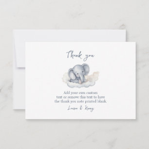 Baby Elephant Merci Cartes