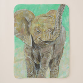 Baby Elephant Painting Sherpadecke