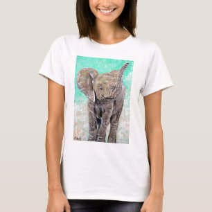 Baby Elephant Painting T-Shirt