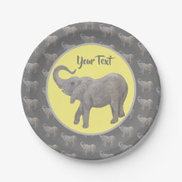 Baby Elephant Pappteller