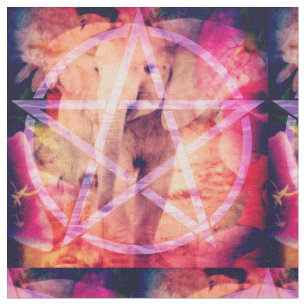 Baby Elephant Pentagram Stoff