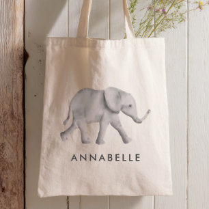 Baby Elephant Personalisiert Tote Bag für Kinder Tragetasche