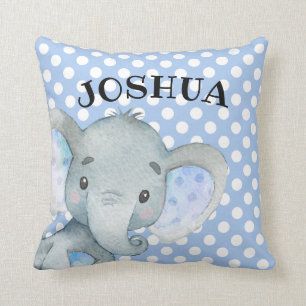 Baby Elephant Personalisierten Niedlichen Polka Do Kissen