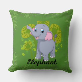 Baby Elephant Pillow for Kids – Cute Nursery Desig Kissen