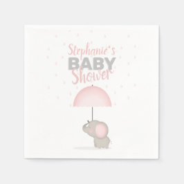 Baby Elephant Pink Baby Dusche Serviette