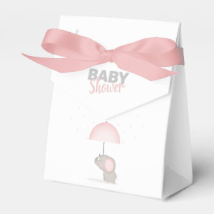 Baby Elephant Pink Babydusche Geschenkschachtel