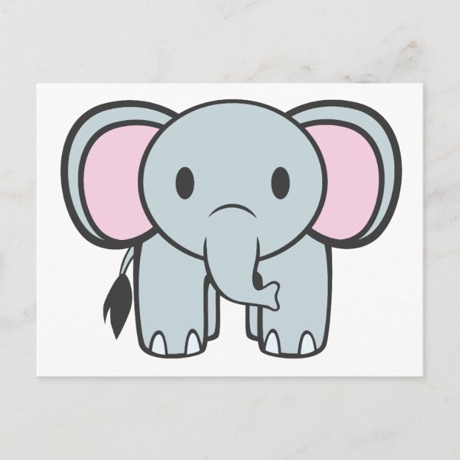 Baby Elephant Postkarte (Vorderseite)
