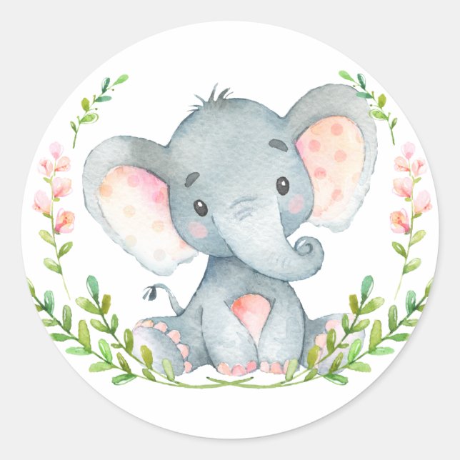 Baby Elephant Sticker (Vorderseite)
