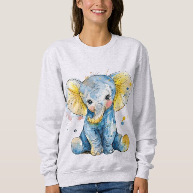 Baby Elephant Sweatshirt (Vorderseite)