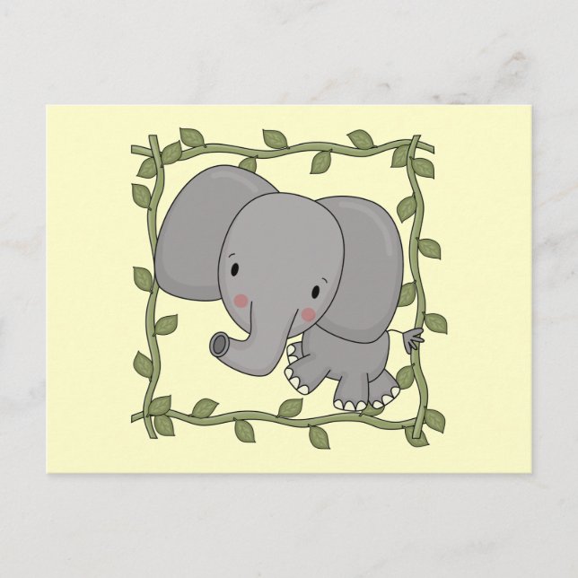 Baby Elephant Tshirts und Geschenke Postkarte (Vorderseite)