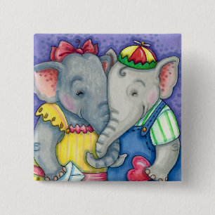 BABY ELEPHANTS ERSTE LIEBE, NIEDLICH PACHYDERM FRE BUTTON