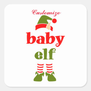 Baby Elf Thunder_Cove Quadratischer Aufkleber