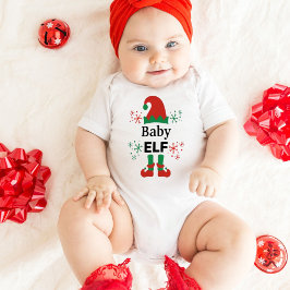 Baby Elf White Baby Strampler