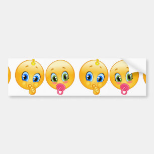 Baby Emojis Autoaufkleber