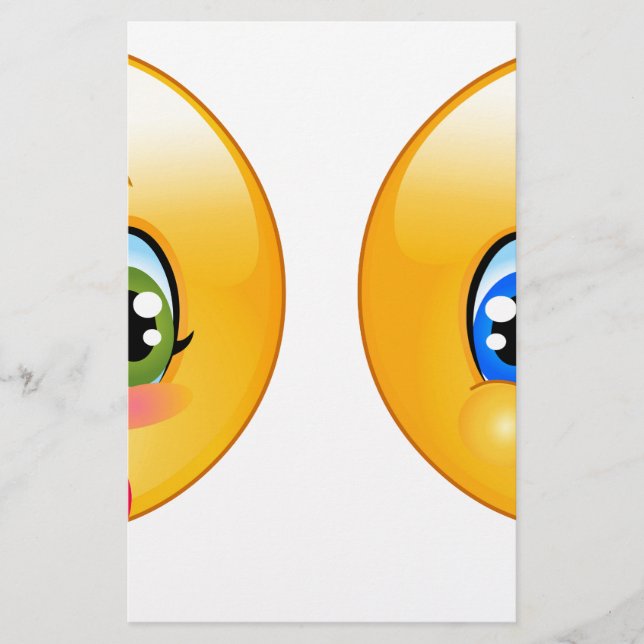 Baby-Emojis Briefpapier (Vorderseite)
