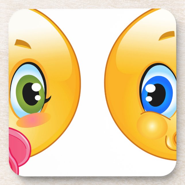 Baby Emojis Untersetzer (Vorderseite)