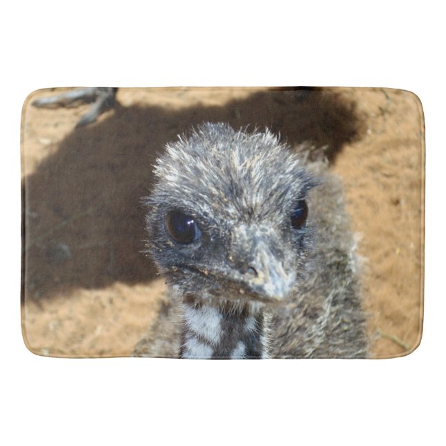Baby Emu Face, Badematte (Vorderseite)