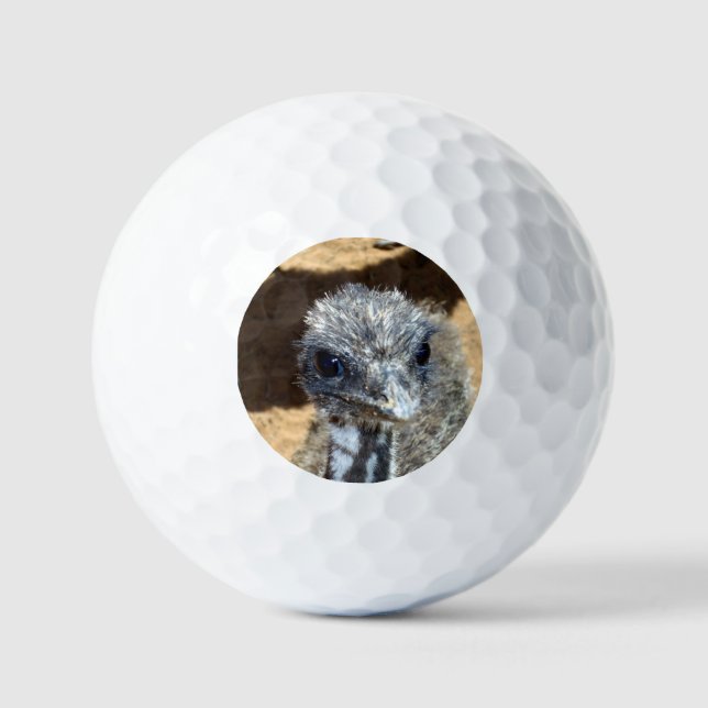 Baby Emu Face, Golfball (Vorderseite)