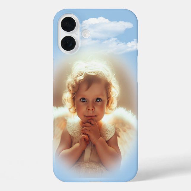 Baby Engel iPhone 16 Plus Hülle (Rückseite)
