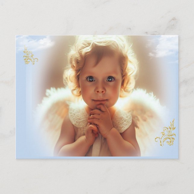 Baby Engel Postkarte (Vorderseite)