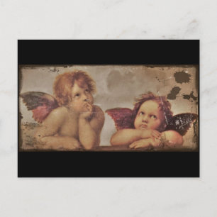 Baby Engel von Raphael Postkarte