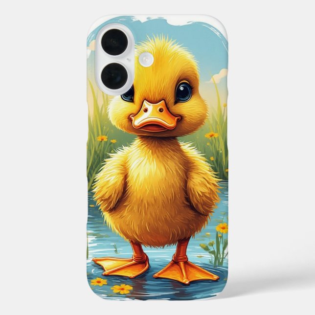 Baby-Ente iPhone 16 Hülle (Rückseite)