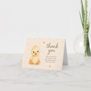 Baby-Enten-Küken Baby-Shower-Dankeskarten Dankeskarte