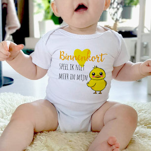 Baby enthüllt Niet meer in mijn eendje schattig T-shirt